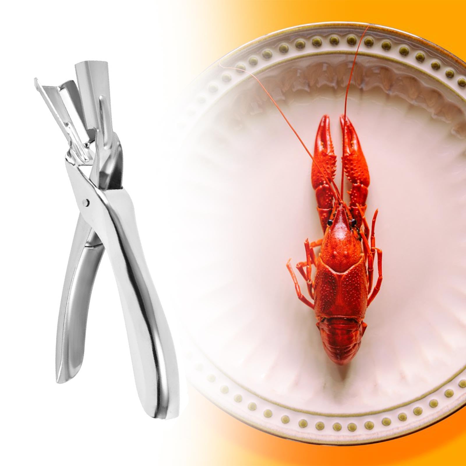 Crayfish Sheller Peeling Tool Stainless Steel Multifunctional for Shellfish Accessories Lobster Tail Removal Tool 7x3.1inch