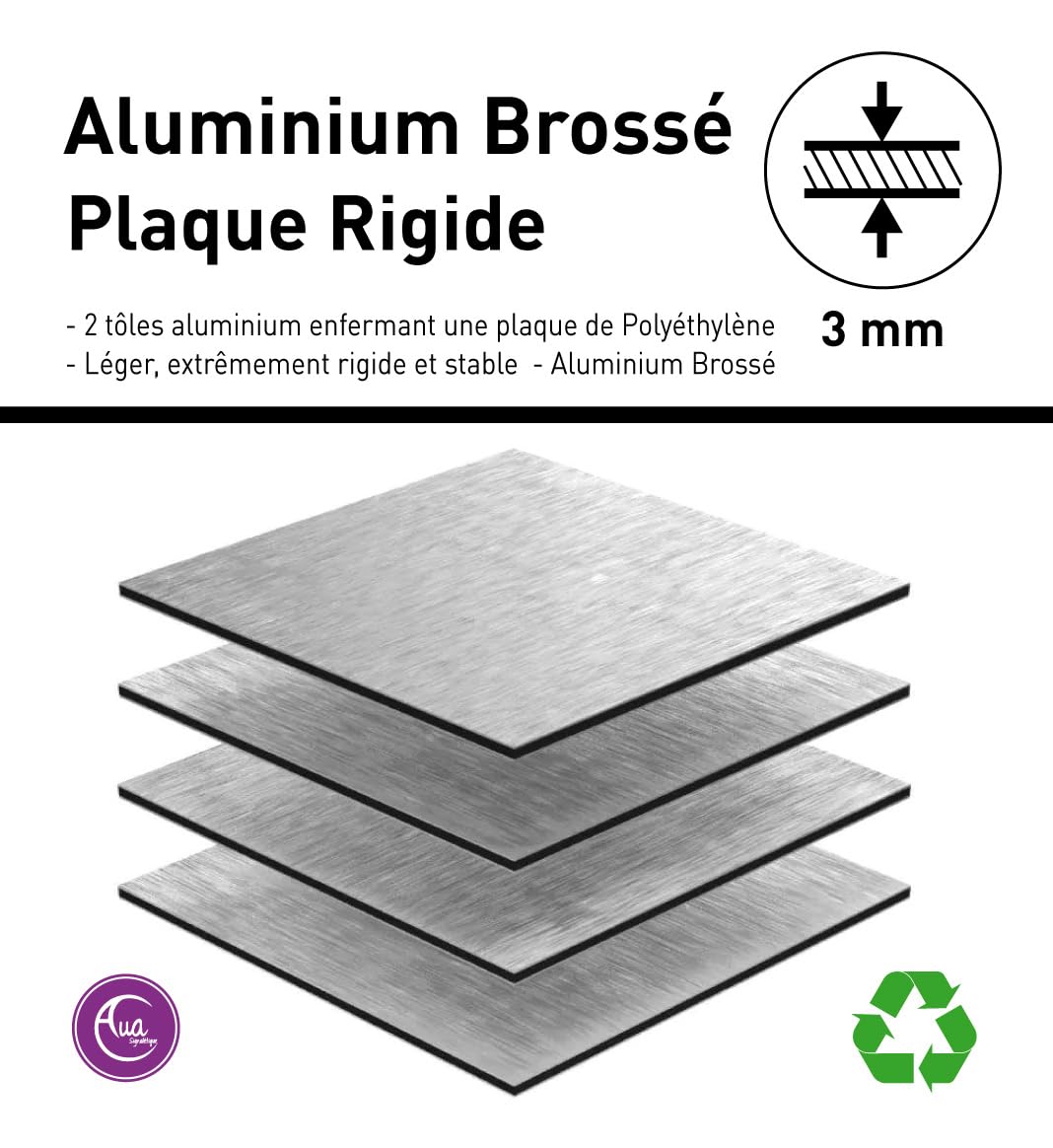 Plaque de porte aluminium, le support alu de la signalétique Plaque de porte aluminium, le support alu de la signalétique
