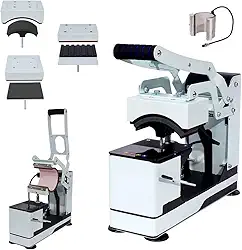 Maquina De Estampar Camisa Prensa Termica Sublimação Para Boné 4 Em 1 (127V)