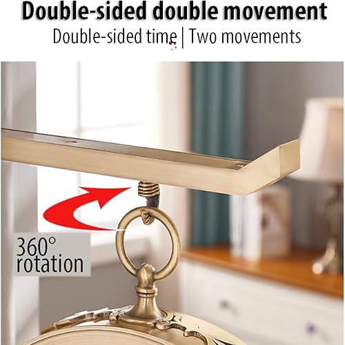 Miniatura 6 de Modern Double Sided Wall Clock Modern Simple Style Decor Wall Clock Non-Ticking Classic Digital Clock Interior Decoration Wall Art Decor Clock