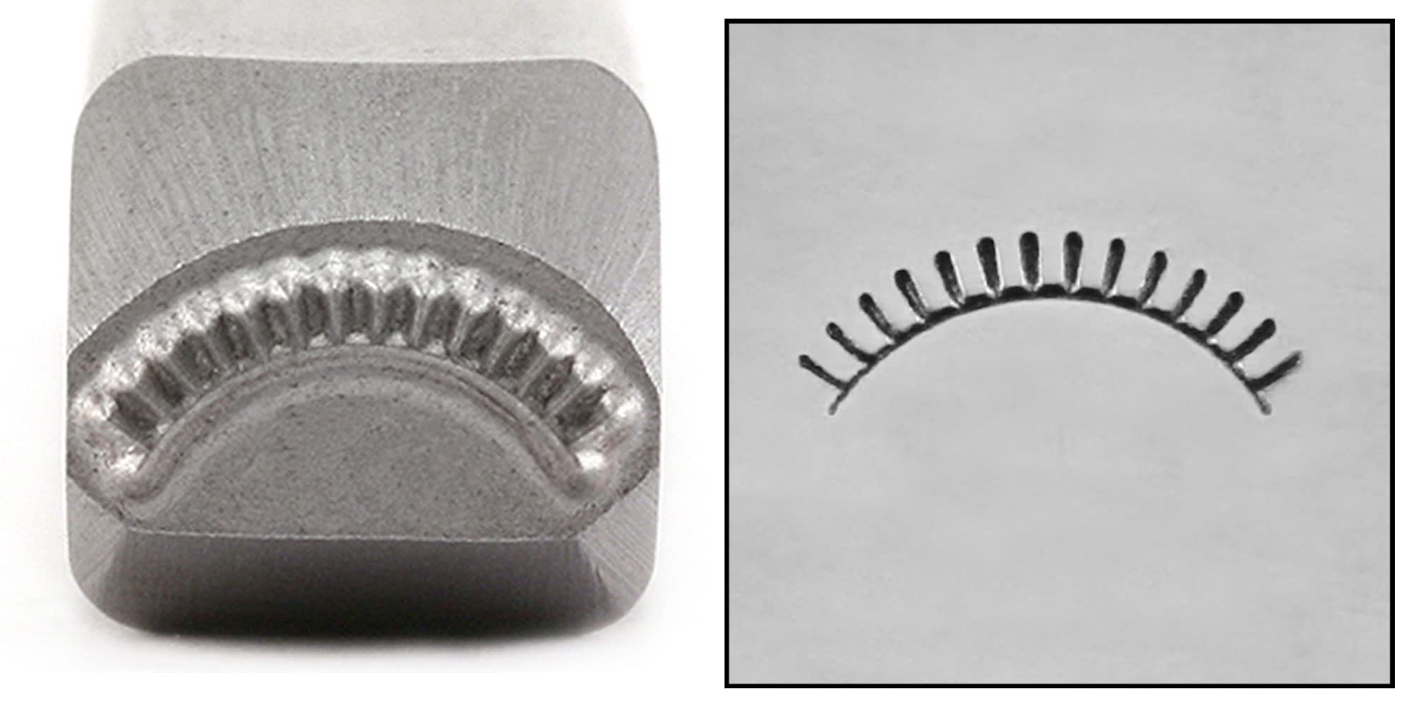 Rays of The Sun Metal Stamp, 8mm Southwest Curve Mandala Pattern Punch Stamping Tool for Hand Stamped DIY Jewelry Crafts - Beaducation Original Metal Design Stamps