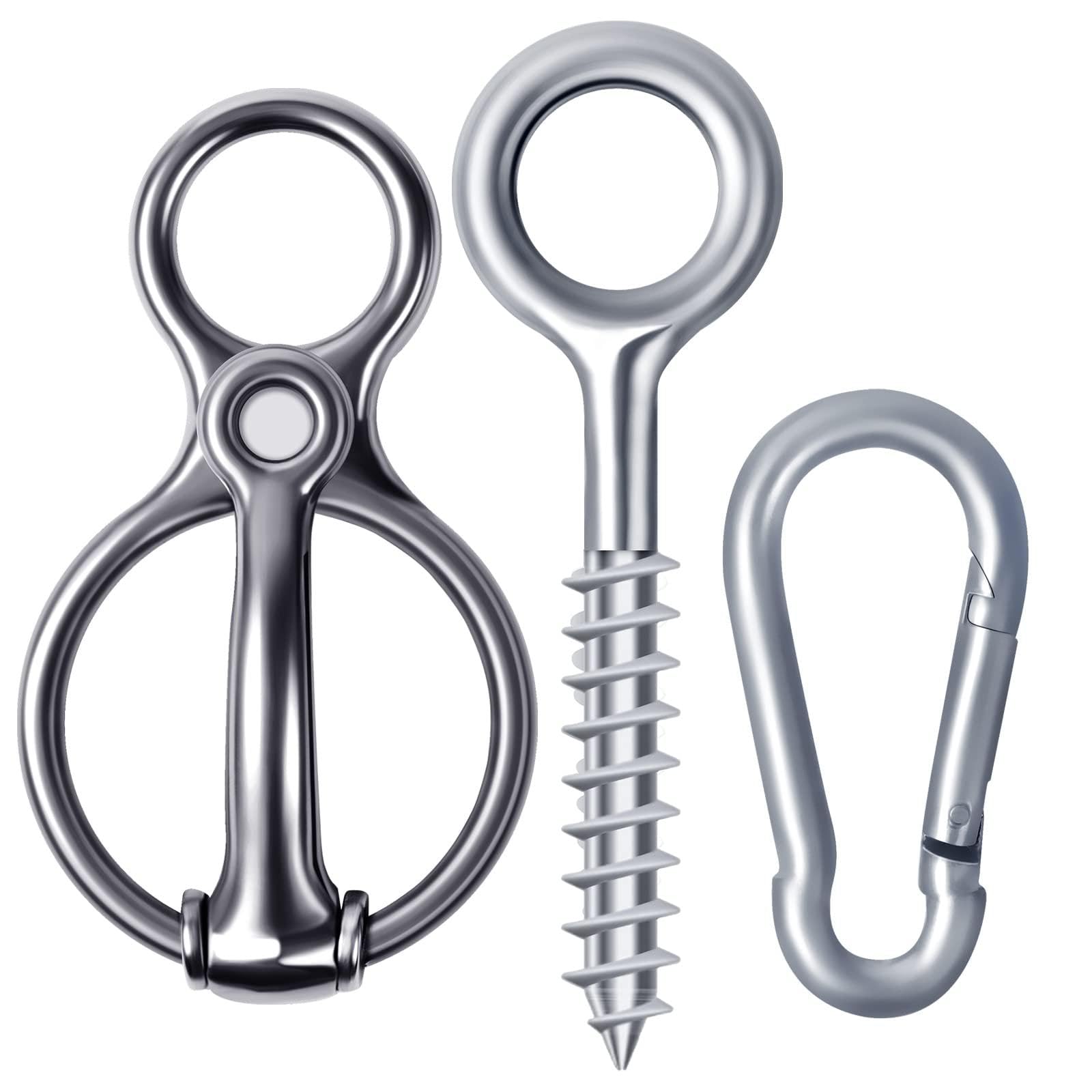 Blocker tie Ring for Horses,Horse tack and Supplies Horse Accessories,Horse tie Ring Prevents Horses from Pulling Back Sturdy Stainless Steel