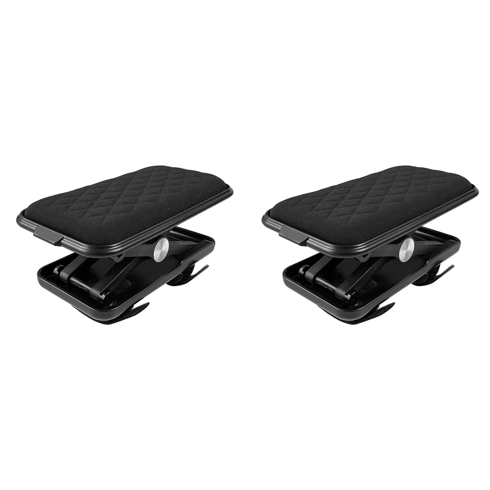 Jnchdghwa Black 2X Adjustable Chair Armrest Pads,Memory Foam Chair Arm Covers,Ergonomic Gaming Armrest Cushion
