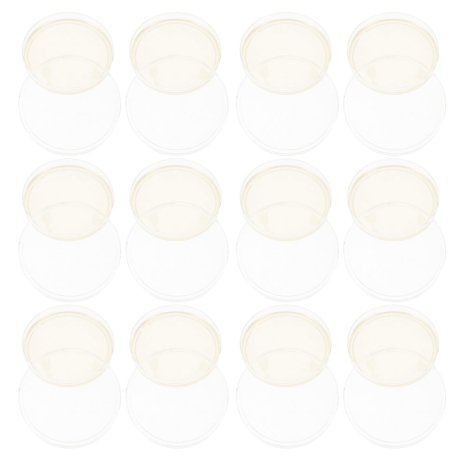 20 Placas de Agar Nutritivo Pre-Vertidas de 9 CM, Placas de Petri de Plástico para Experimentos Científicos y Cultivo de Microorganismos en Laboratorio