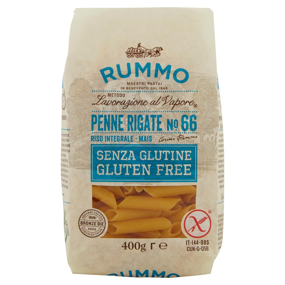 18er-Pack Testpaket Rummo Pasta Spaghetti - Fusilli - Penne Rigate Glutenfreie,Nudeln Senza Glutine 400g