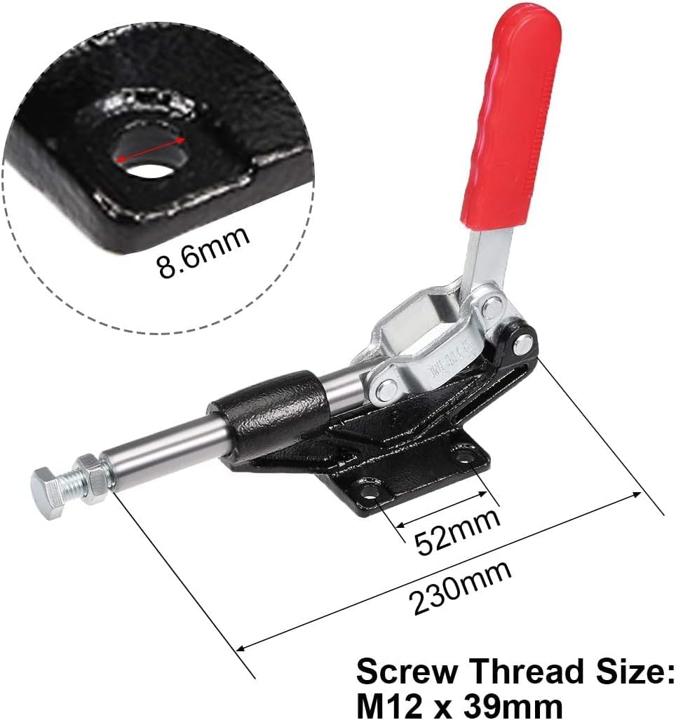 XYWHPGV Toggle Clamp 680kg 1496lbs Clamping Capacity 62mm Stroke Push Pull Action Hand Tool BRH-304-HM(279ee e5c50 ce275 9e653 4245c c226a