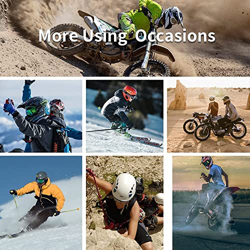 Image of amiciAuto Bluetooth 5.0 Helmet Headset, Wireless Over-Ear Headphone for Motorcycle Riders with Auto-Call Answer, Voice Assistant and Noise Cancellation