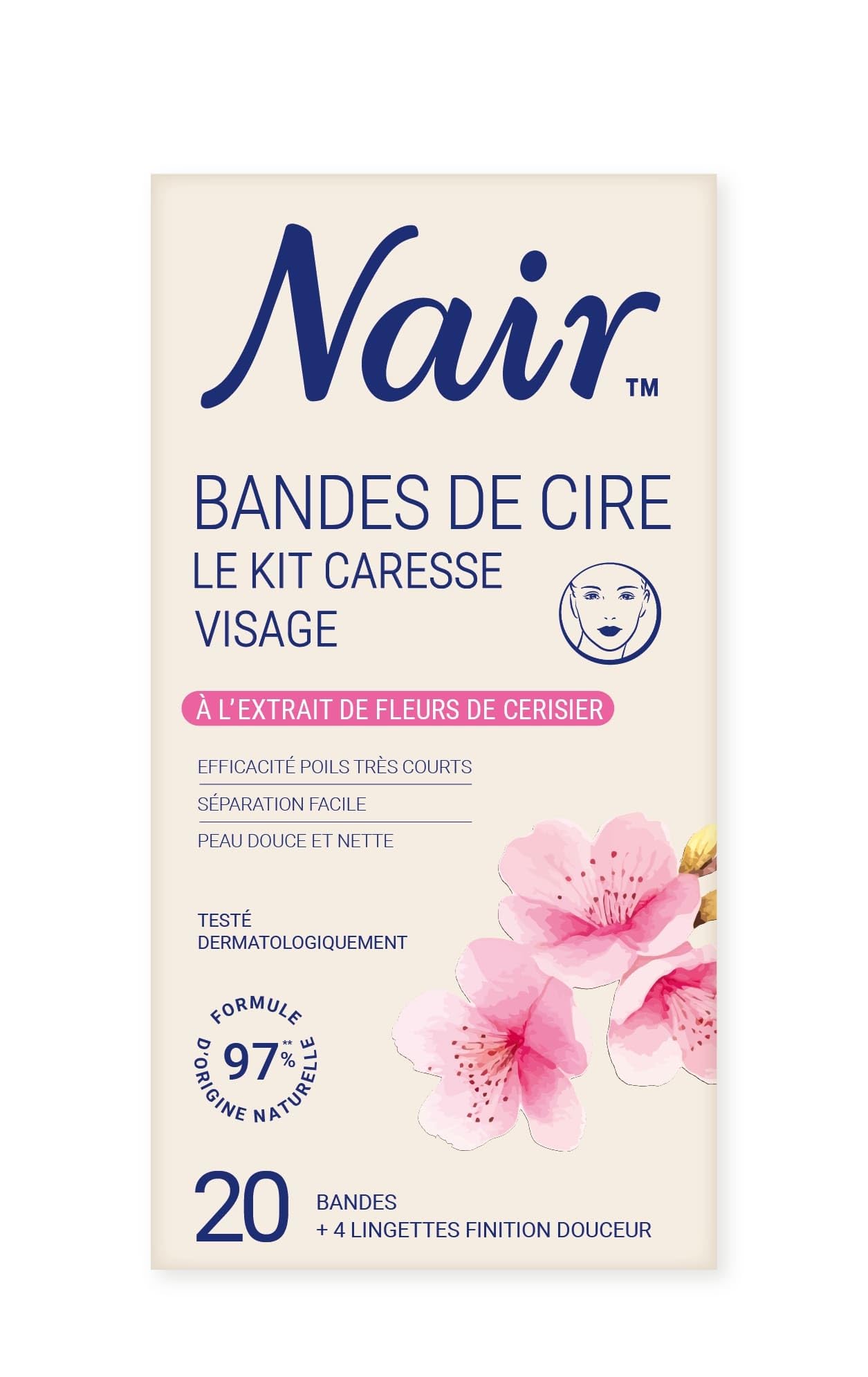 Lot De 4 Boîtes De Cire Froide Nair Pour Le Visage - Extraits De Lait De Coco - Neuf