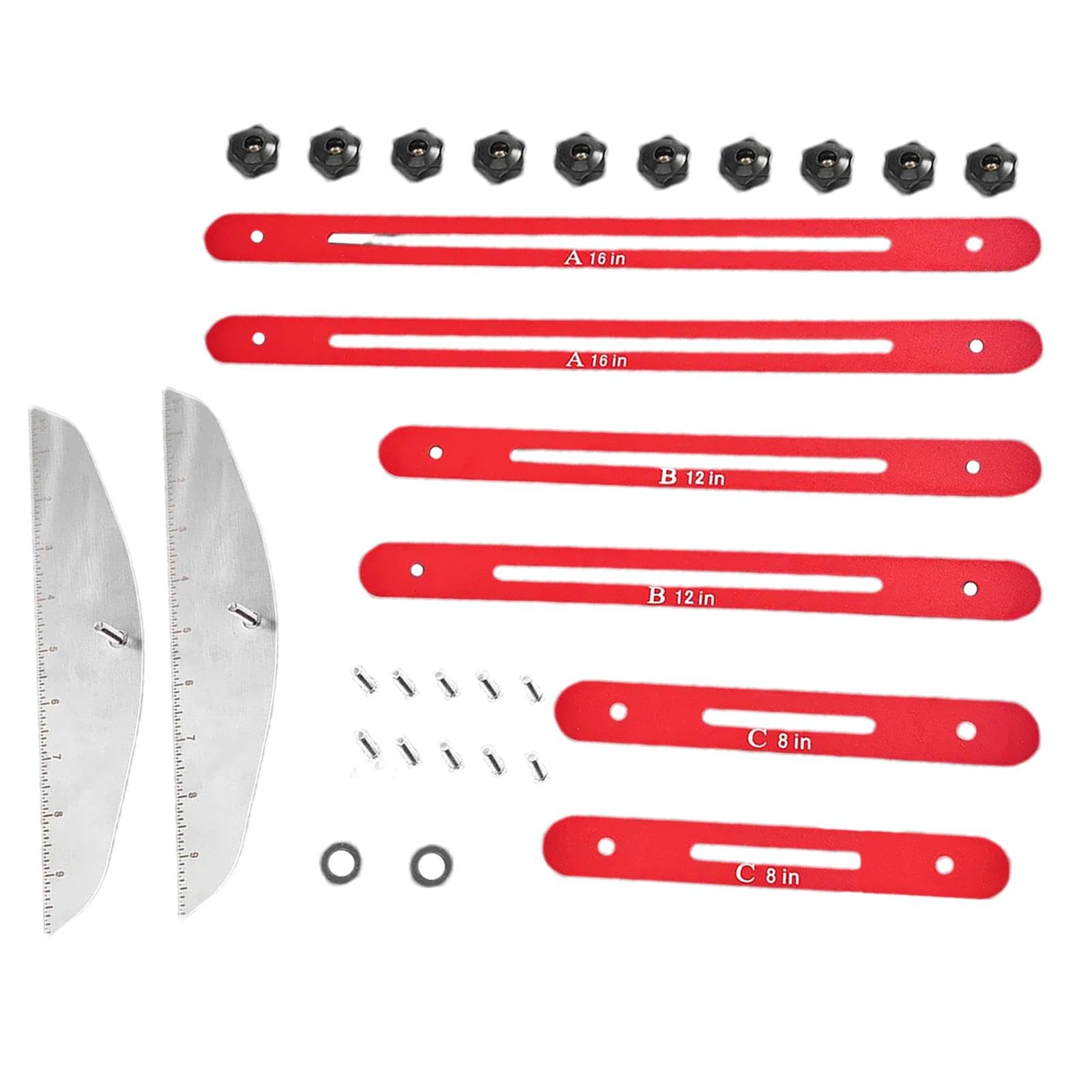 Outils De Coupe D'escaliers | Outils De Jauge De Contremarches | Outil Pour Matériaux En Alliage | Jauge D'escalier Parfaite Avec Des Mesures De 8 Pouces À 60 Pouces Pour Couper Des Escaliers, Des Con