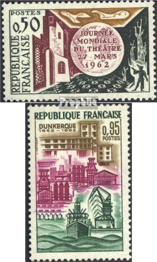 Prophila Collection Frankreich Briefmarken 1962 Rotes Kreuz - Komplettausgabe 1399-1404 Postfrisch MNH