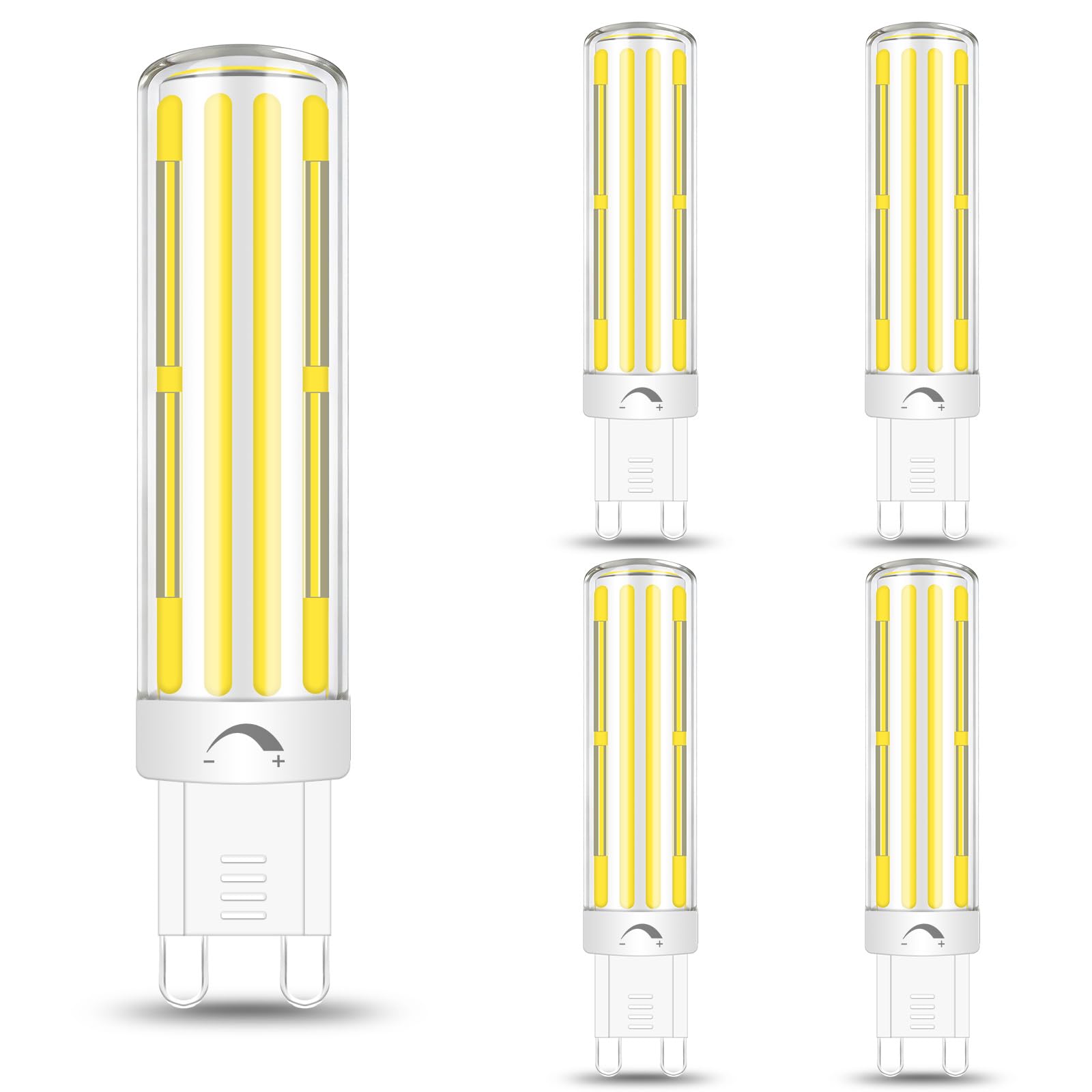 G9 COB Dimmable LED Bulbs 10W Cool White 6000K Equivalent to 100W Halogen