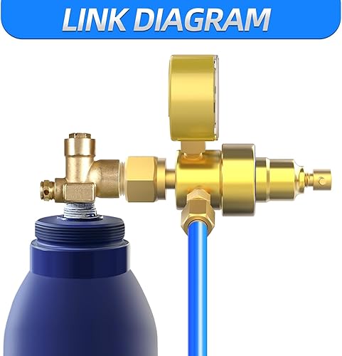 Miniatura 6 de MEANLIN MEASURE Regulador de oxígeno Medidores de gas de soldadura CGA 540 Regulador de antorcha de corte, salida 0-100PSI Entrada 0-4000PSI Medidor