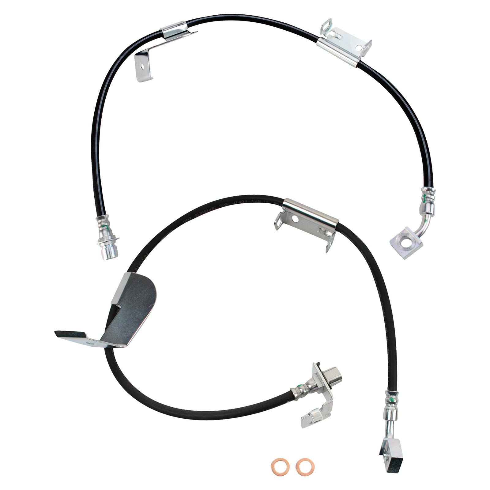 TRQ Front Brake Hose Set