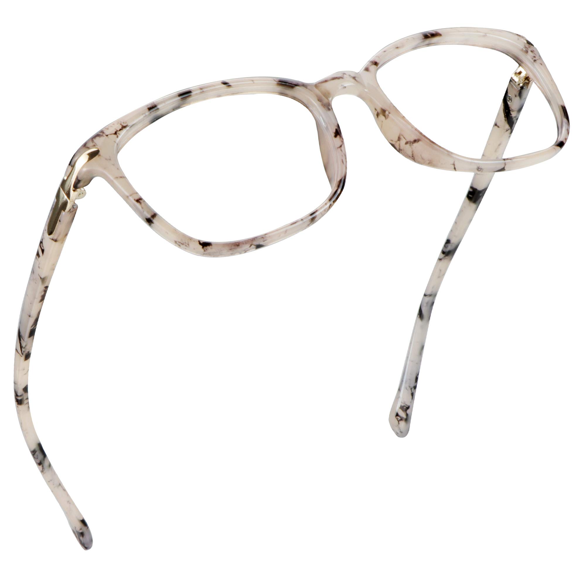 LifeArt Blue Light Blocking Glasses, Computer Reading Glasses, Gaming Glasses, TV Glasses for Women Men Anti Glare (Marble
