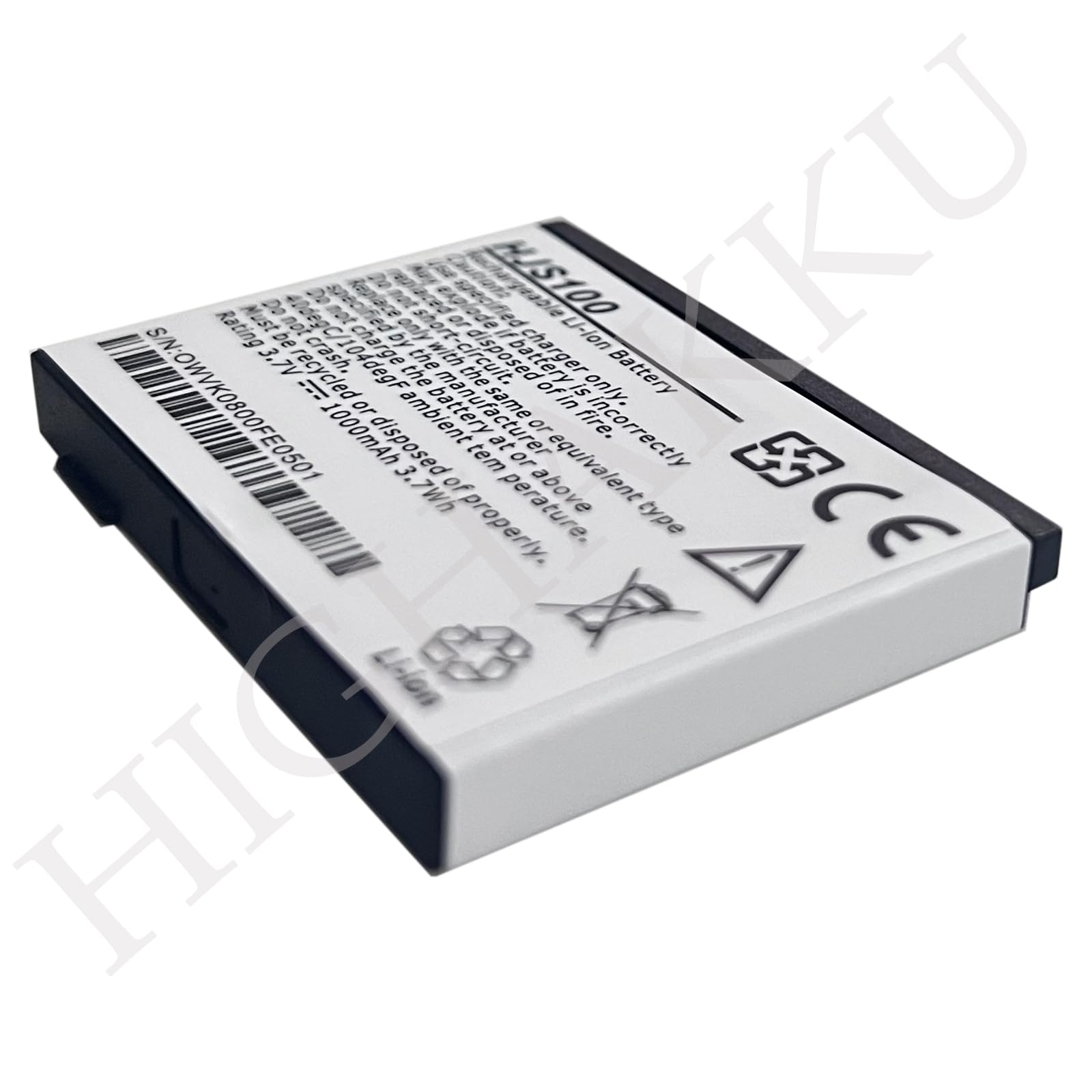 Batteria di ricambio HJS100 compatibile con Becker HJS 100, HJS-100, Map Pilot, Replaces Becker 338937010208 Mercedes Benz Map Pilot, VW Map Pilot