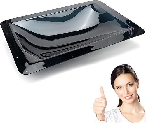 Miniatura 6 de Cúpula exterior de tragaluz para caravana, 18 x 26 pulgadas de diámetro exterior universal, se adapta a todas las aberturas de tragaluz estándar de