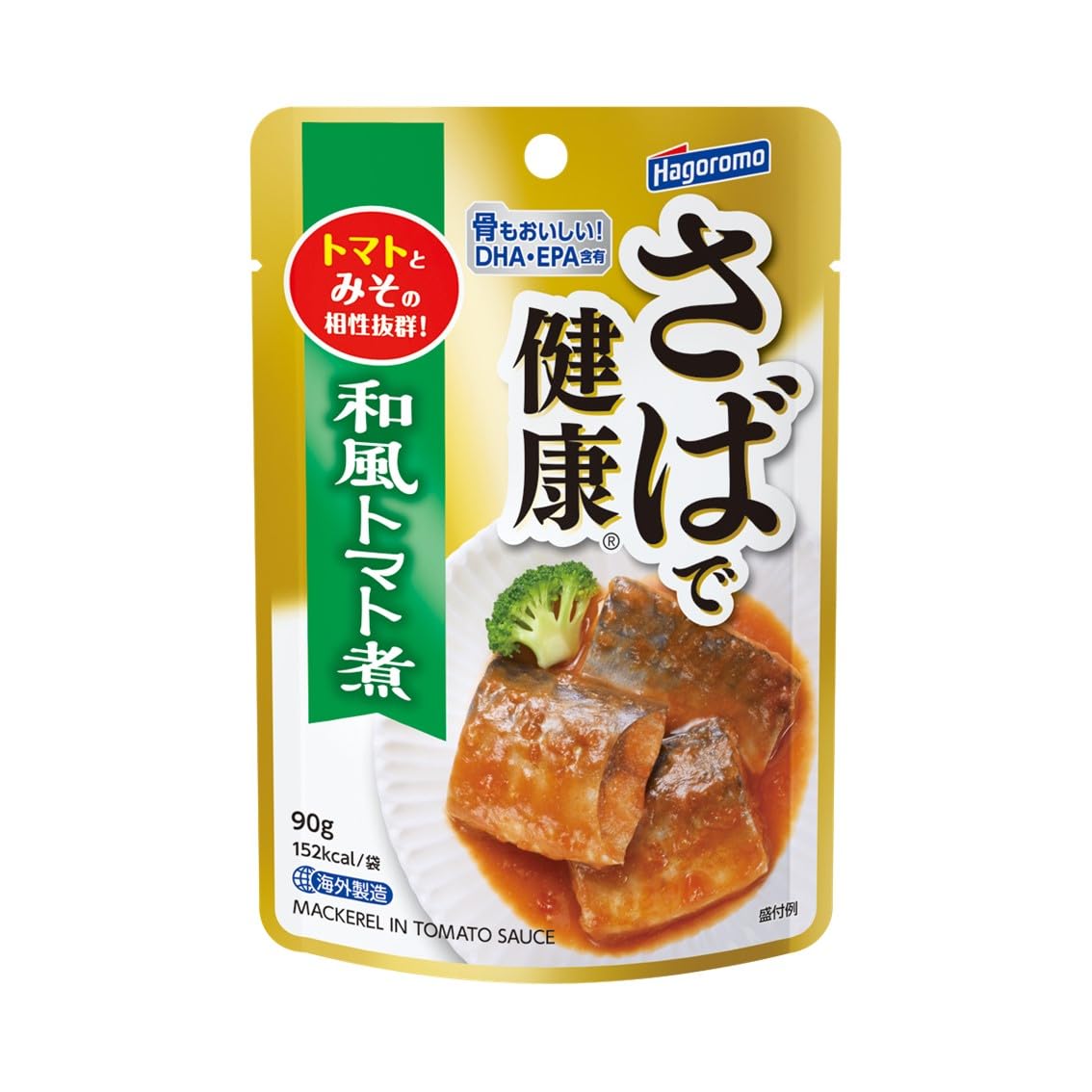 はごろも さばで健康 和風トマト味 (パウチ) 90g (1417)×12個
