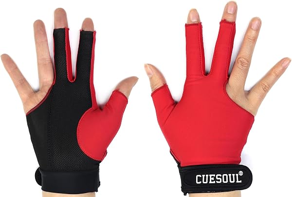 CUESOUL Les Gants de Billard Main Gauche/Droite de Pont - Convient pour Le Jeu de Billard/Snooker/carambole - 5