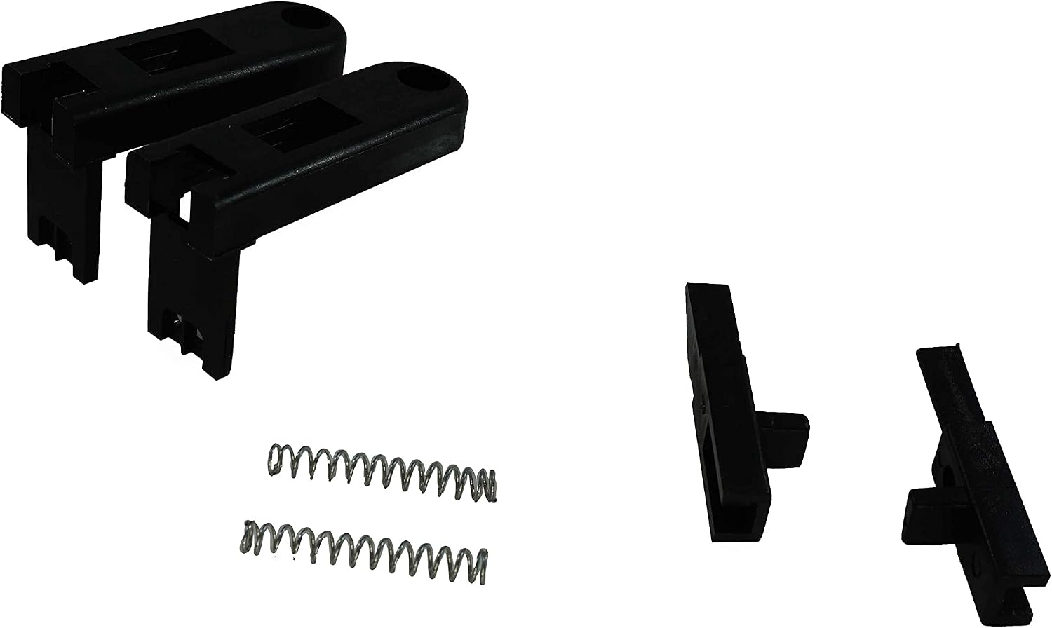 WRS 2.5" Black Tilt Latch Set - Replacement Window Sash Latches, Surface Mount - View #5