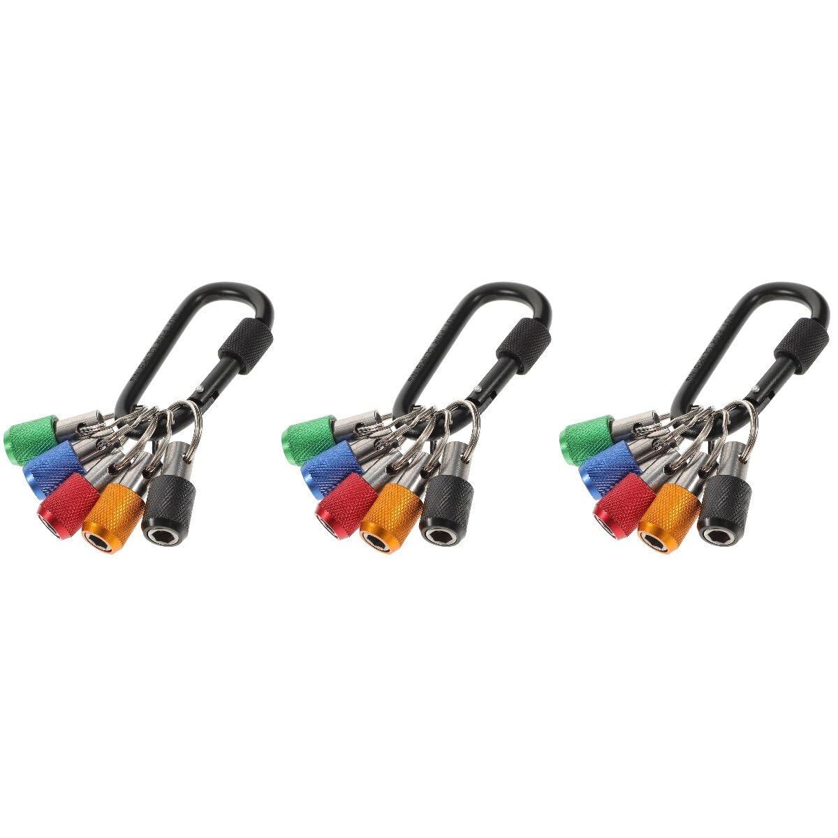 BESTonZON 3sets Porta Punte Per Cacciavite Con Prolunga Portachiavi Pratico e Flessibile Per Punte Avvitatore Per Festività e Uso Quotidiano