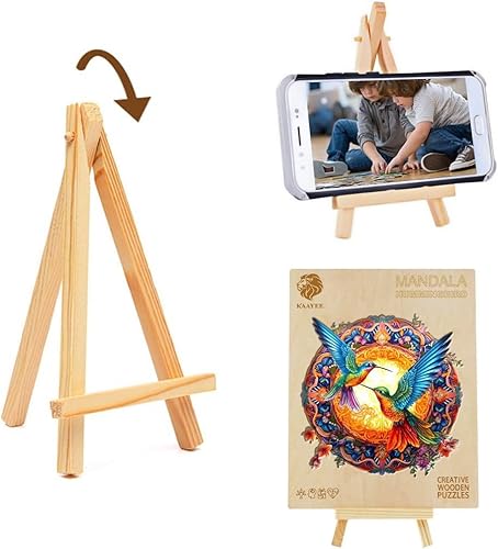 Miniatura 7 de KAAYEE Rompecabezas de madera para adultos, rompecabezas de madera de búho Yin Yang avanzado para adultos, rompecabezas familiares de 13.8 x 13.8