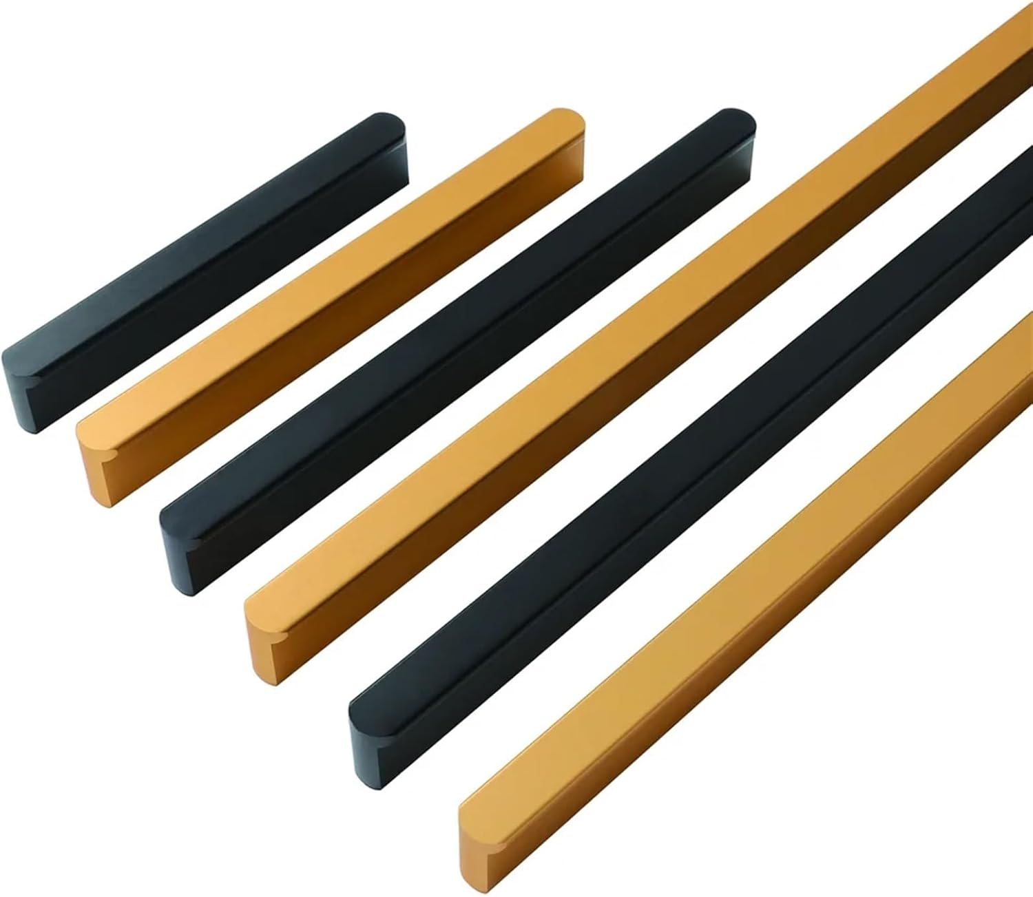 HASMI Black Door Handles Zinc Alloy Simple Furniture Cabinets Wardrobes Handles Dresser Drawer Cupboard Pulls Hardware Door Knobs 1Pcs (Color : 01-192)