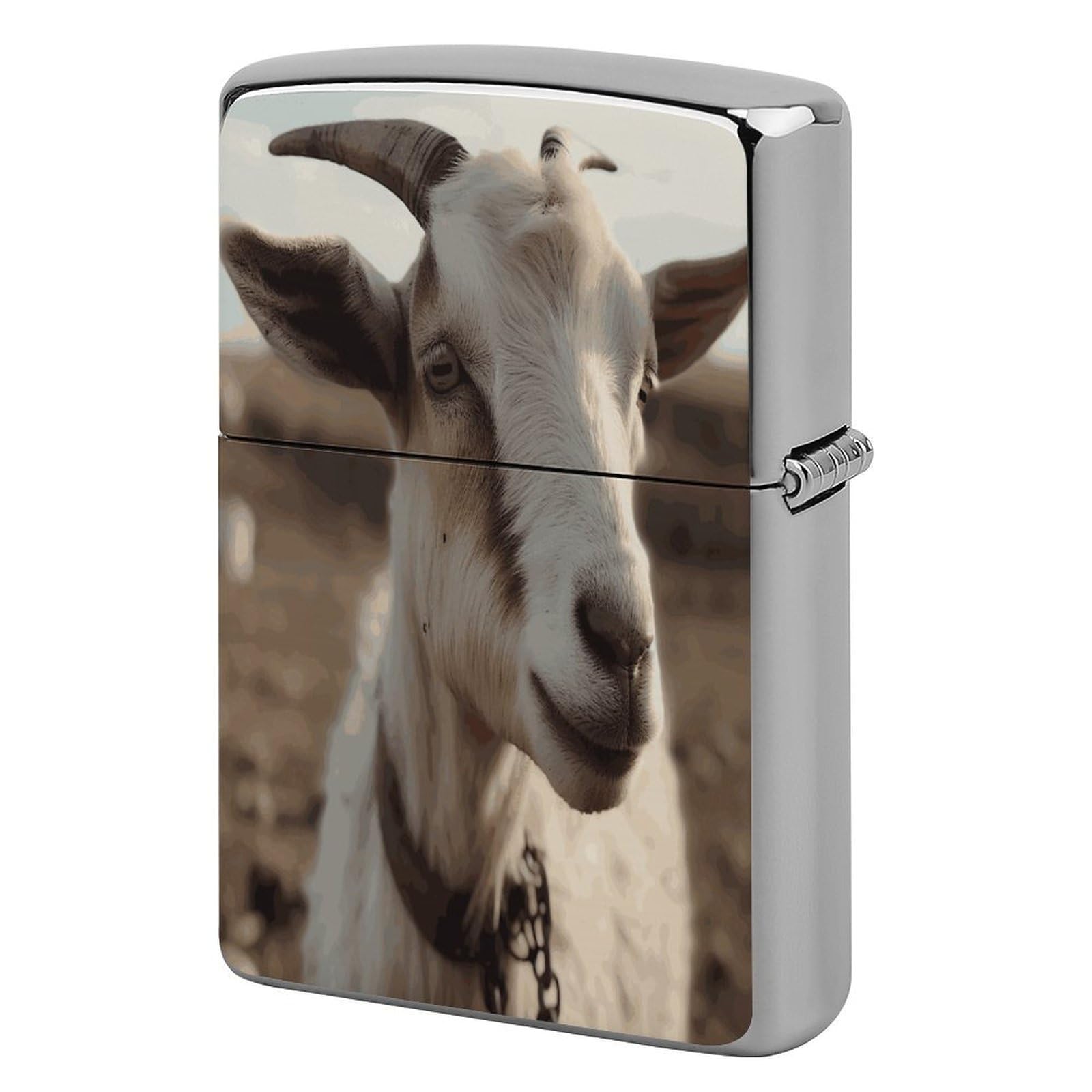 Fekiloot Style Goat On Hillside Lighter Case Cover Lighter Holder