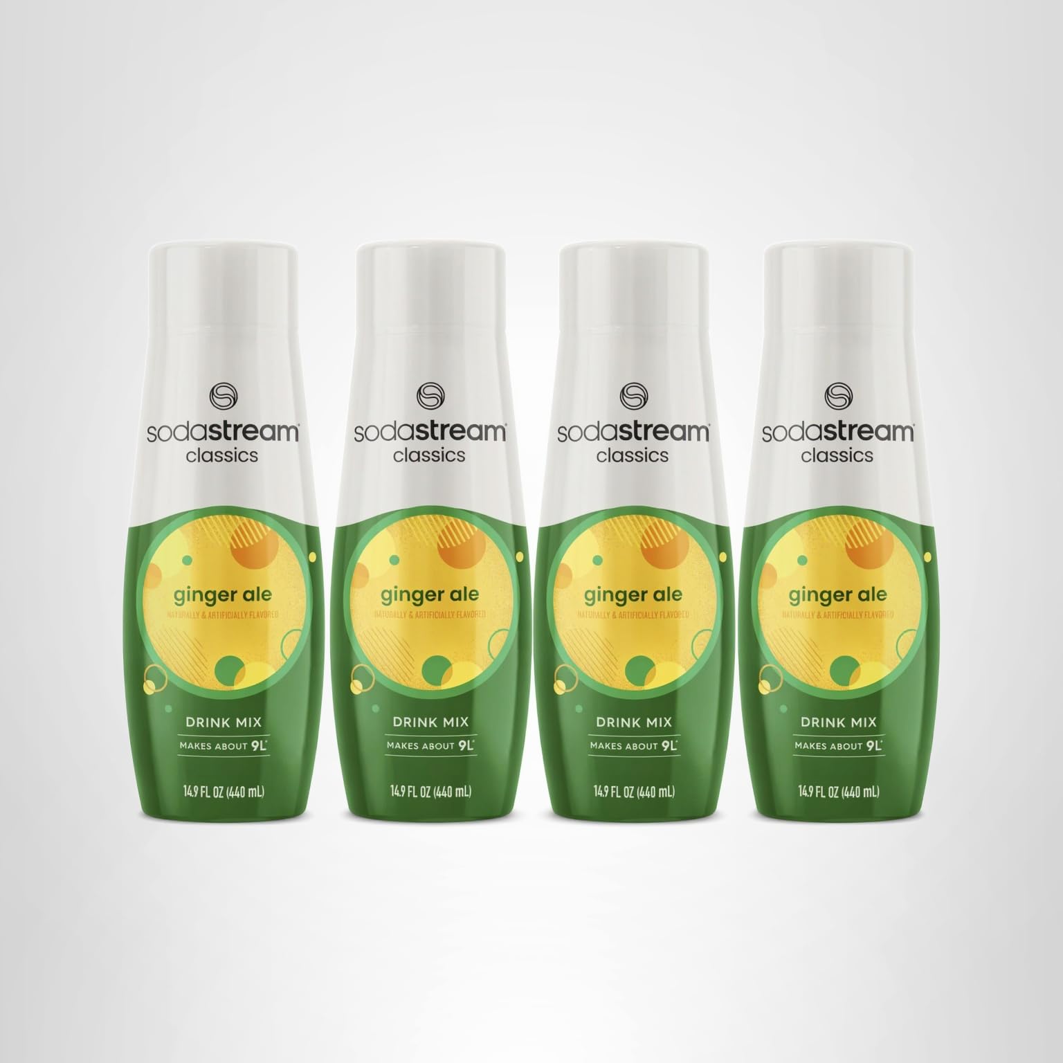 SodaStream Ginger Ale, 440ml 4-Pack