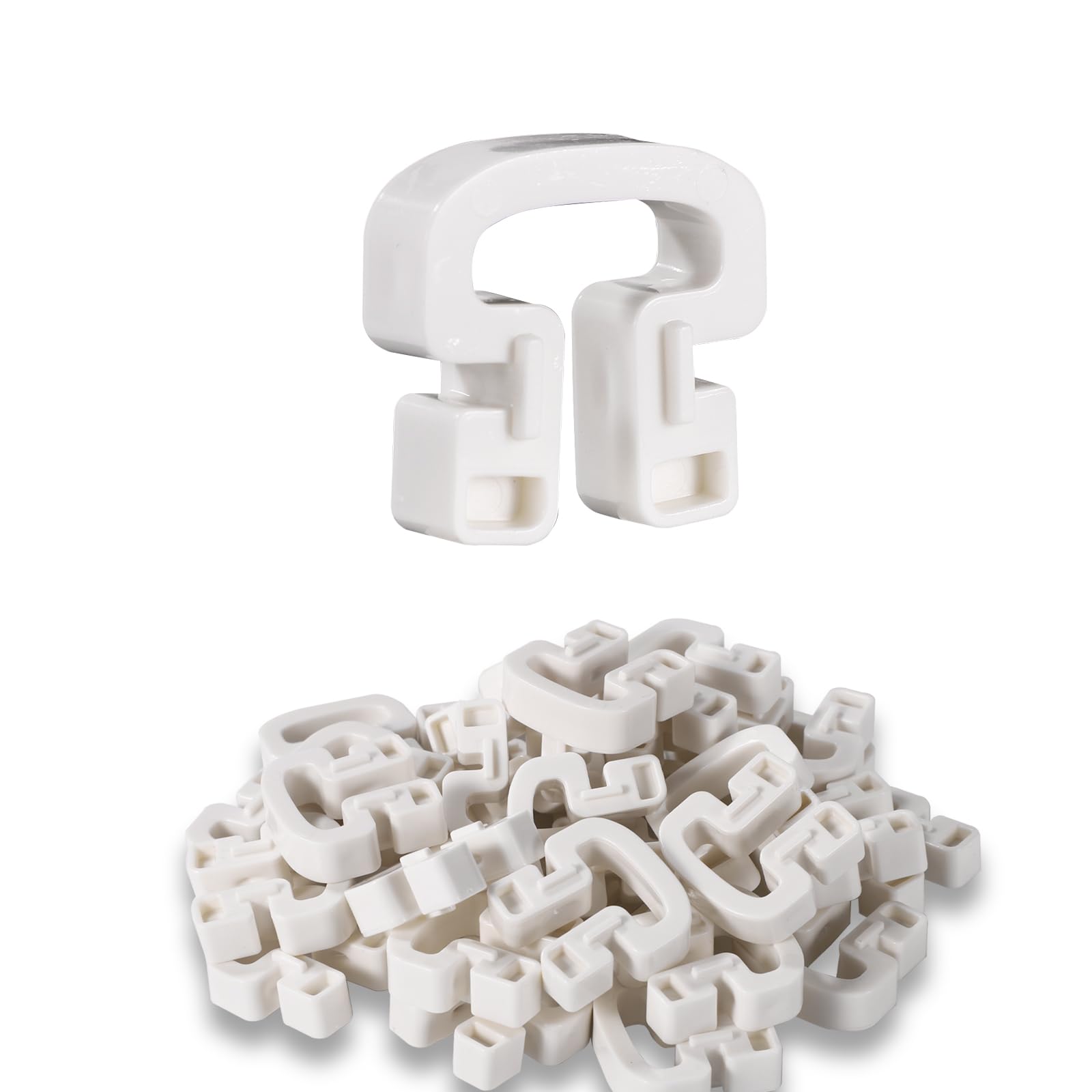 Lyreh 30 Pz Clip Rete da Calcio, a Forma di Ferro di Cavallo Clip Rete Calcio in Plastica Legacci per Porta Accessori per Stadio da Gioco