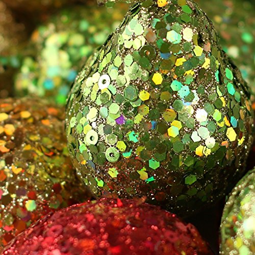 Factory Direct Craft 6 Piece Collection Of Glitzy Glittered Artificial Apples thumb #1