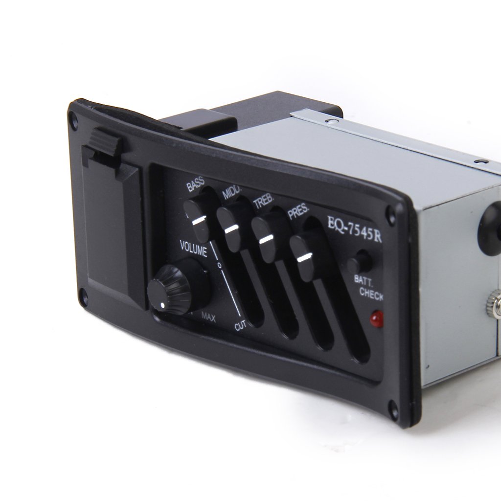 Completo Kit De EQ Pre-Amp Más Pastilla Pickup Para Guitarra Acústica 7545R
