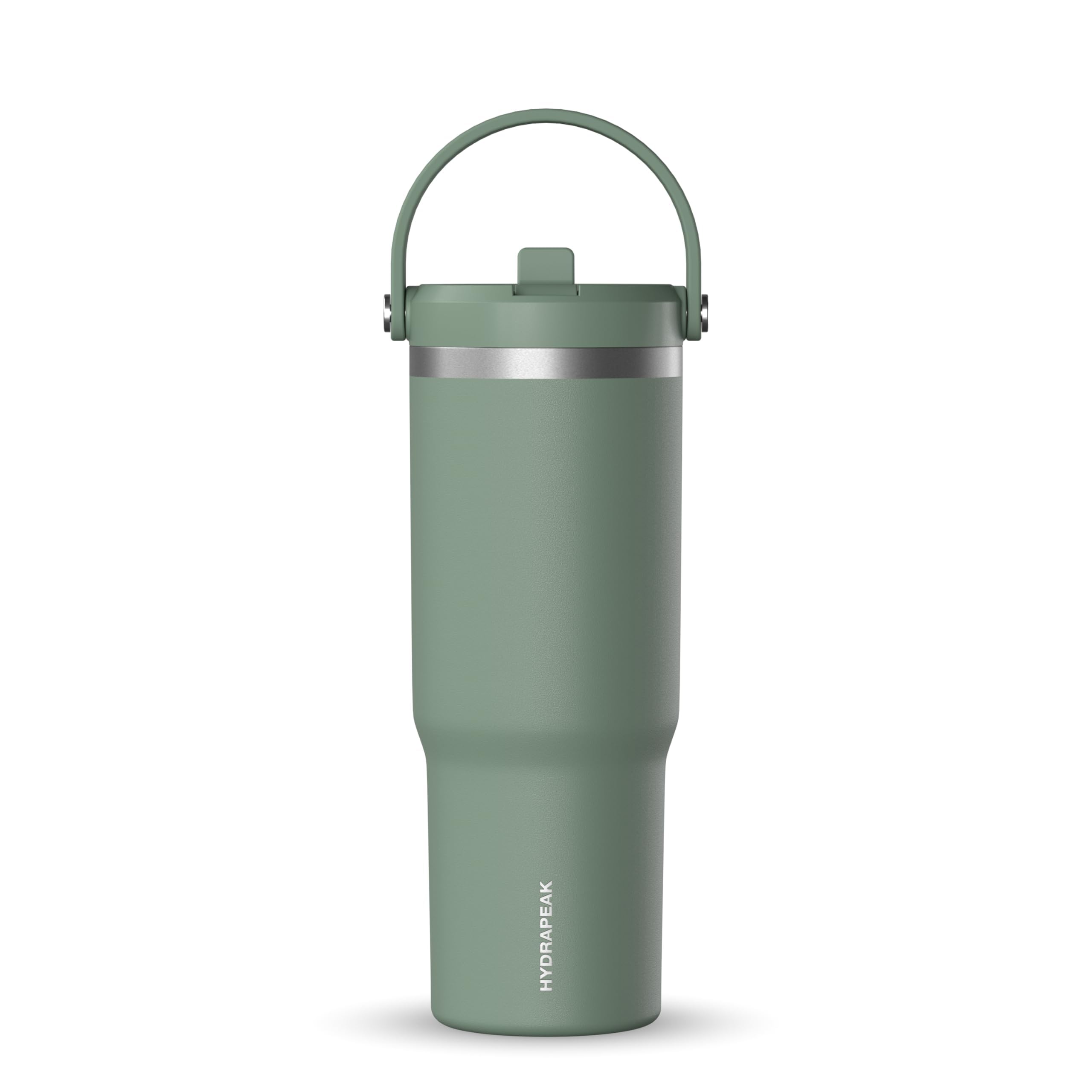 Hydrapeak Nomad 32oz Stainless Steel Sage Leaf Leakproof Double Insulated Tumbler with Handle and Straw Lid