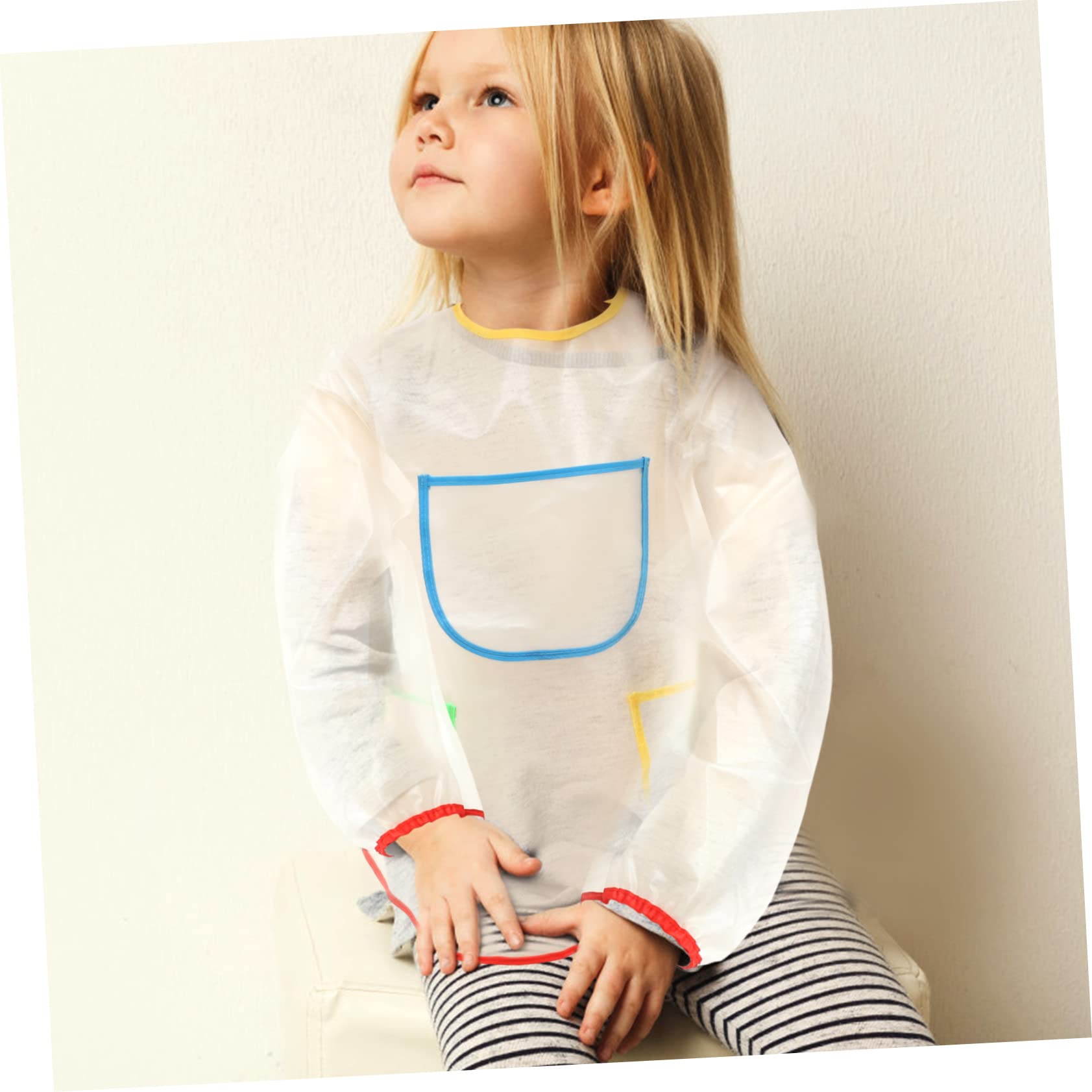 UPKOCH 3 Piezas delantal de pintura baberos para bebe baberos para niños pequeños delantal niño delantal infantil delantal transparente delantal de cocina pintado ropa de trabajo vestido