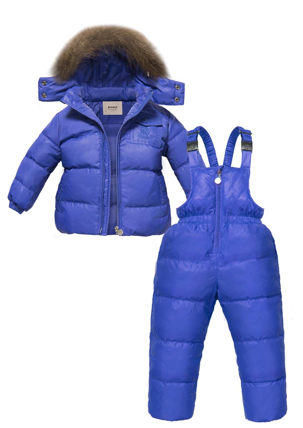 ZOEREA Unisex Baby Winter Snowsuit, Newest Children Girls Clothing Sets Winter Hooded Duck Down Jacket + Trousers Snowsuit Warm Clothes