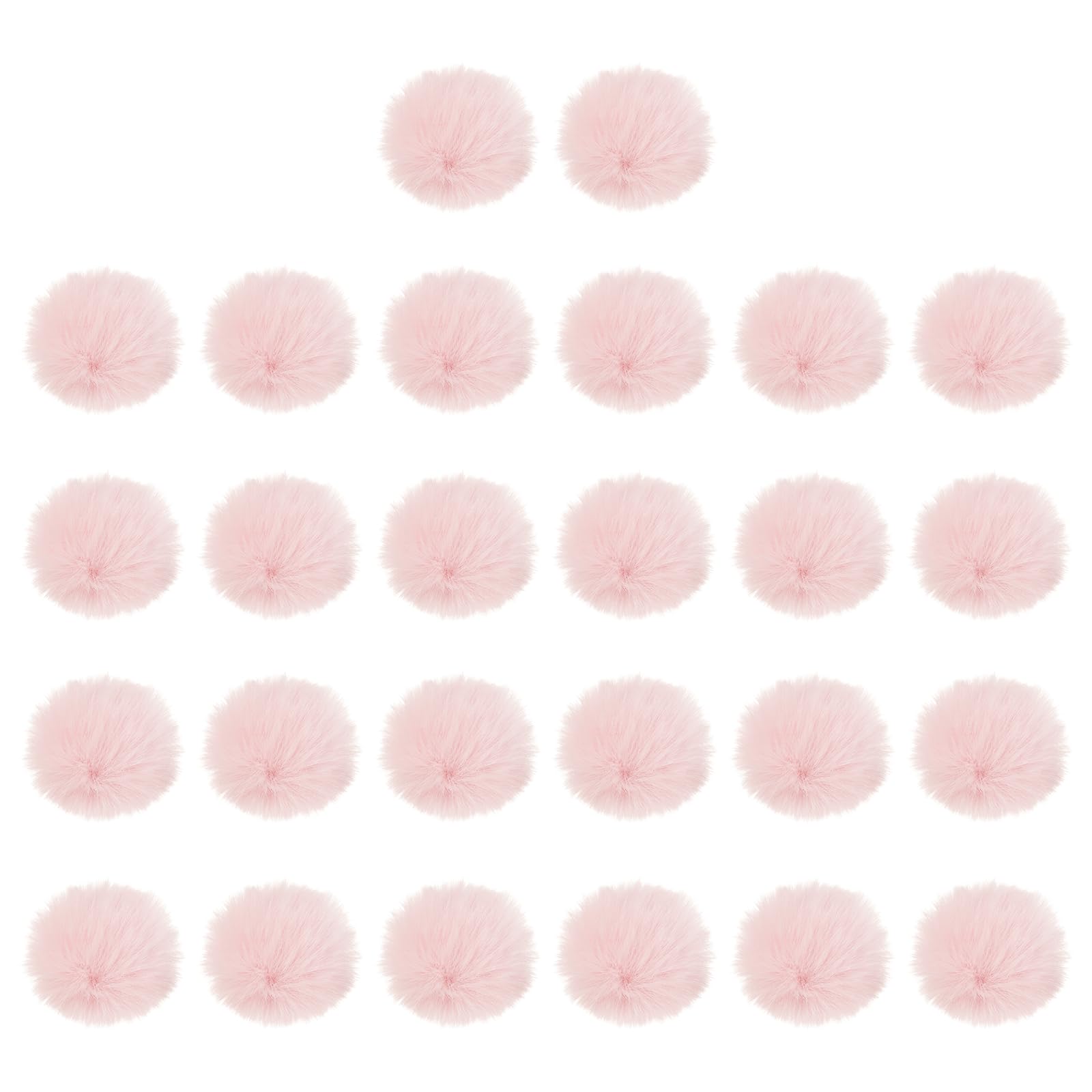Pompons en fausse fourrure avec attache élastique pour réparer et embellir vos vieux bonnets