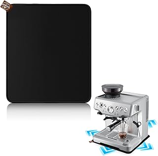 Sliding Mat for Breville Espresso Machine 870XL, Dual-Sided Design, Anti-Slip Glide Mat with Hanging Strap, Easy to Clean, Sturdy Pad for Breville Espresso Machine Accessories, Protects Countertop