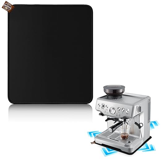 Sliding Mat for Breville Espresso Machine 870XL, Dual-Sided Design, Anti-Slip Glide Mat with Hanging Strap, Easy to Clean, Sturdy Pad for Breville Espresso Machine Accessories, Protects Countertop
