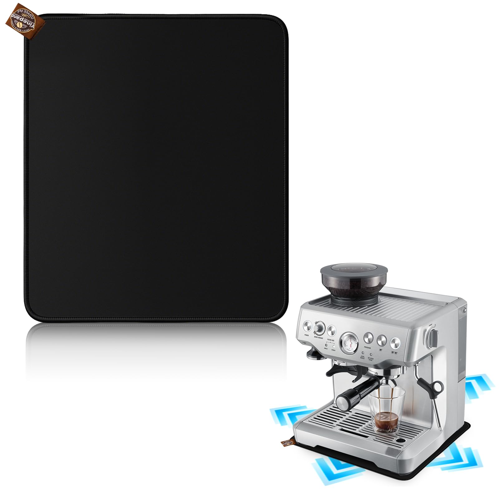 Sliding Mat for Breville Espresso Machine 870XL Dual-Sided Design Anti-Slip Glide Mat with Hanging Strap Easy to Clean