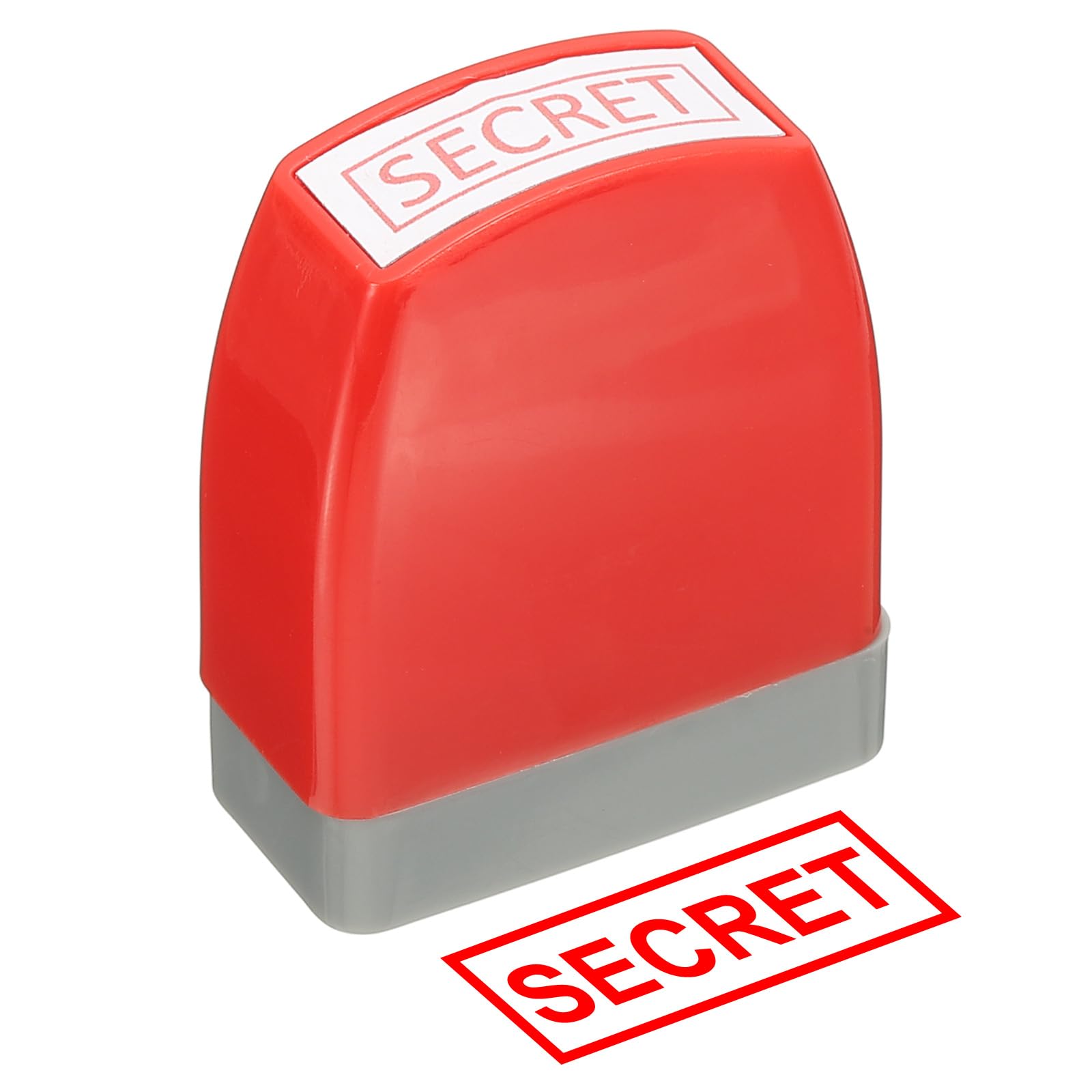 PATIKIL Secret Notice Stamp Self Inking, Red Ink Office Pre Inked Message Stamp for Business, Red โ image 1
