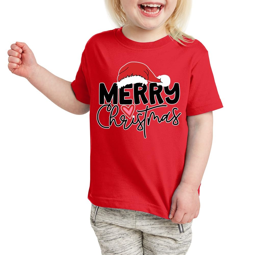 PRINTSHOP4MEChristmas Themed T-Shirts for Girl Kids - Adorable T-Shirts for Sister's Twinning Moments - Christmas Gifts for Friends - Christmas Parties
