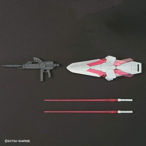 Miniatura 7 de Bandai Hobby HGUC #222 Narrative Gundam C Pack Gundam NT 1/144, blanco/rojo, modelo: BAS5056760