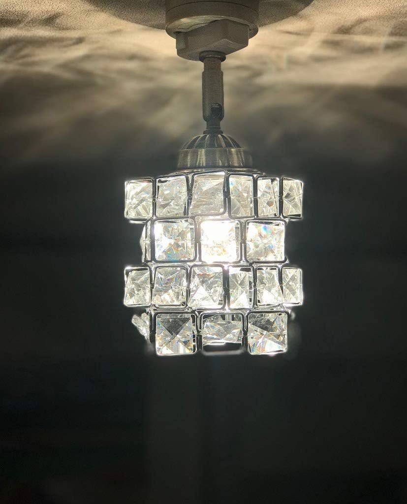 Direct Mount Crystal Ceiling Light 1 Light Ceiling Light Glass Layer