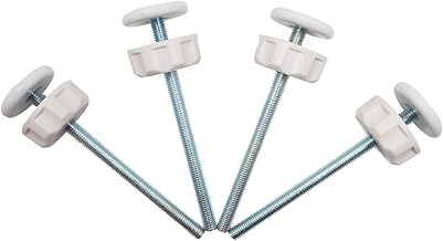 8-Pack Baby Gate Extension Hardware Kit - M8 (8mm) Anti-Slip Spindle Rods With Wall Protectors For Pressure-Mounted Gates