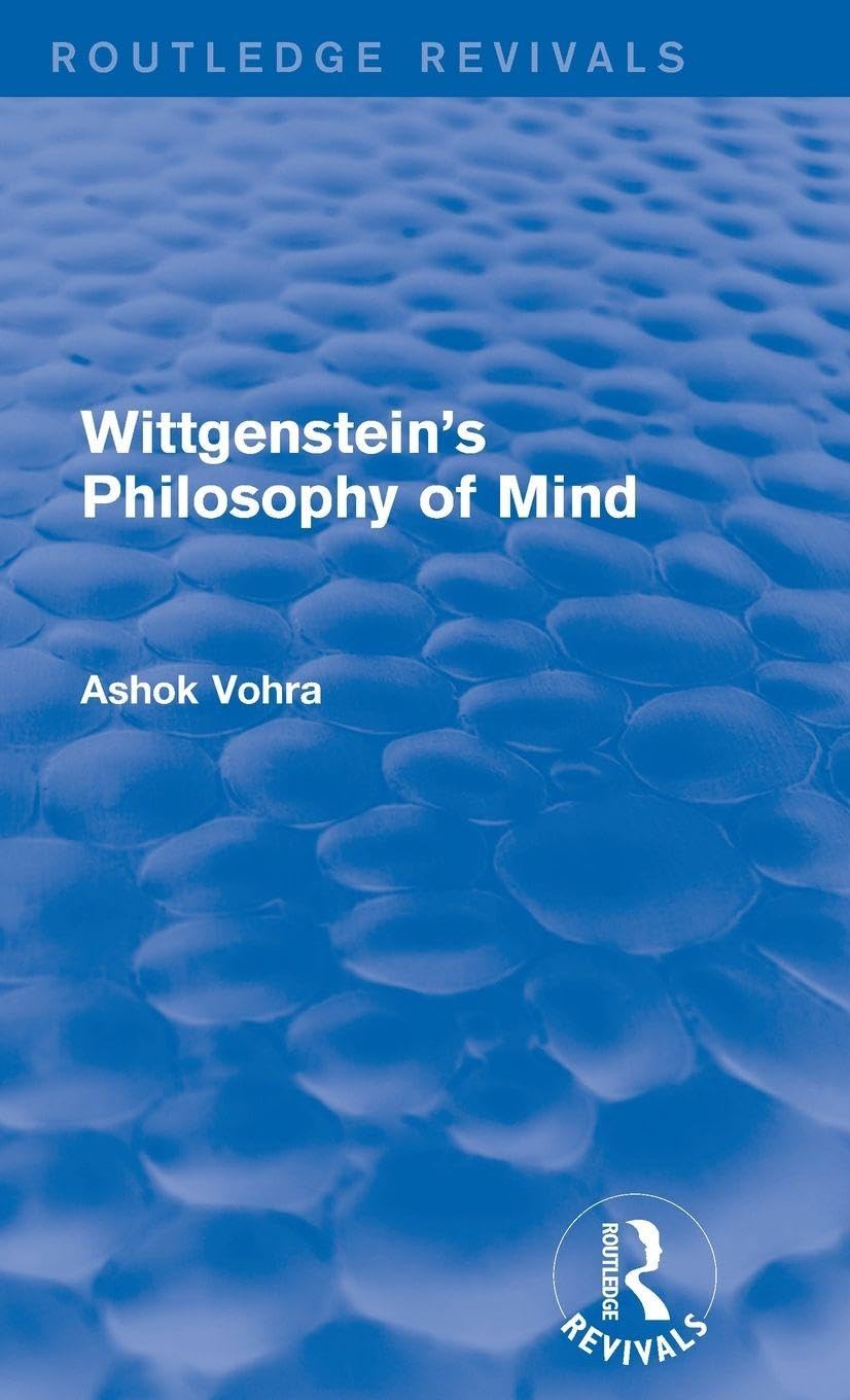Buy Wittgenstein's Philosophy of Mind (Routledge Revivals) — BookShops.in