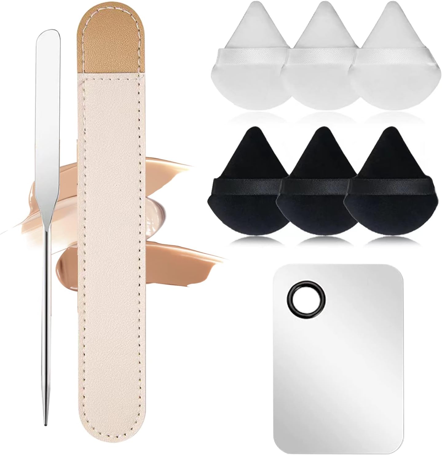 Korean Makeup Spatula Set, Professional Stainless Steel