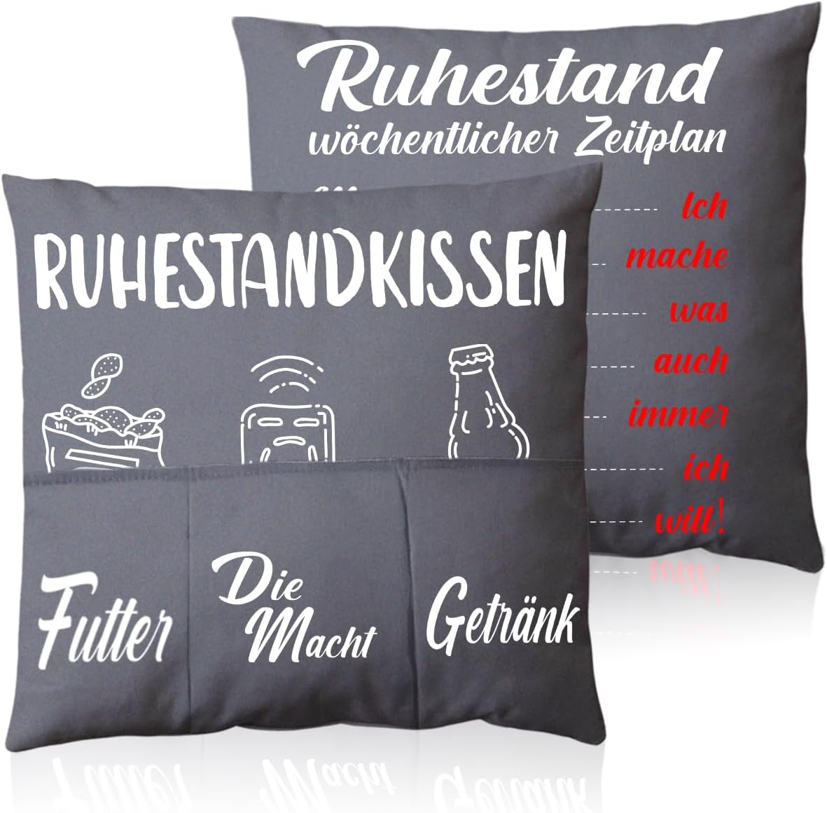 ShinherYee Renten Geschenk Set - Tasche 38x42cm Mit Schlüsselanhänger 'Keine Zeit, Bin Rentner'