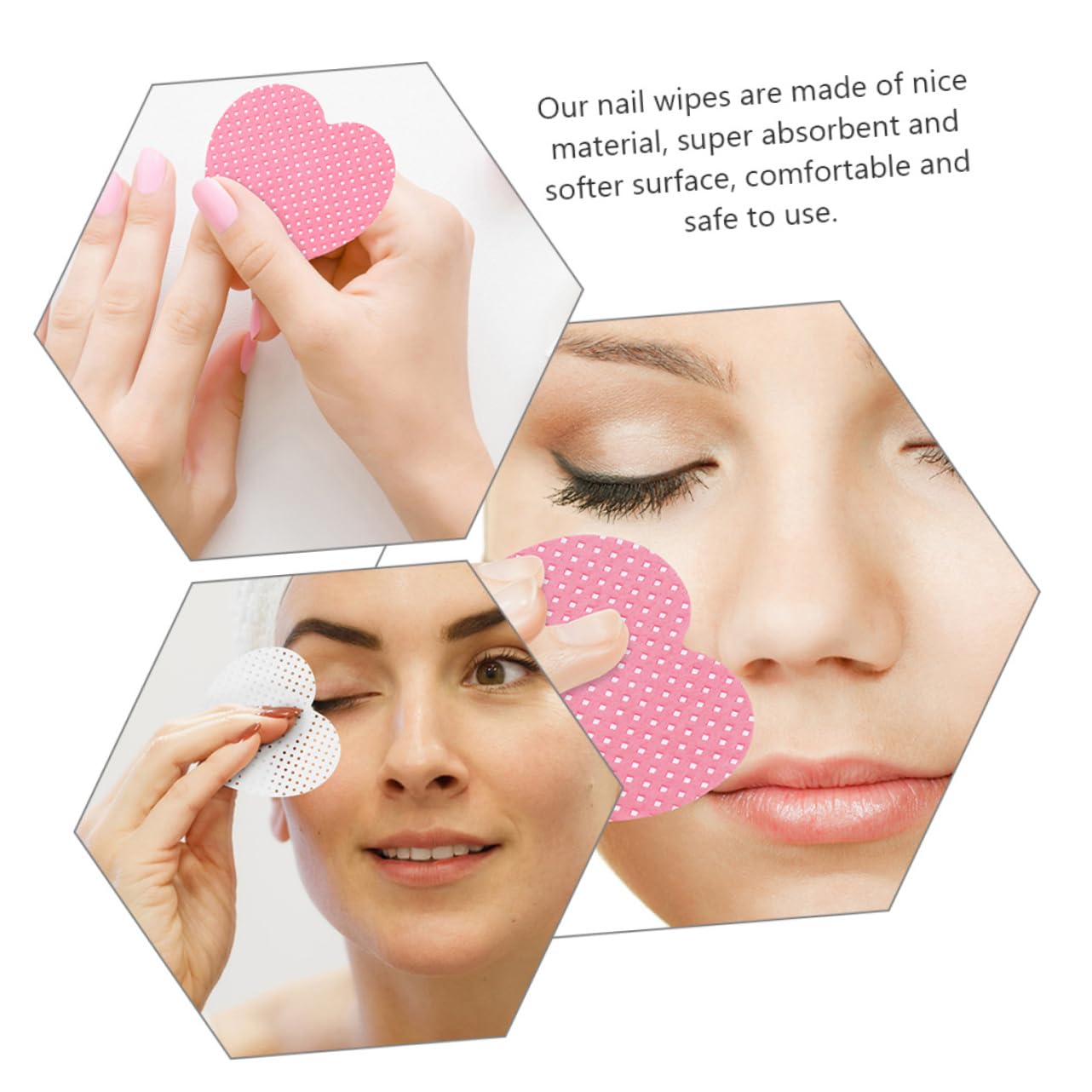 Healeved 800 Sheets Nail Polish Remover Pads Lint Cotton Pads for Gel Nails Portable Travel Size Box