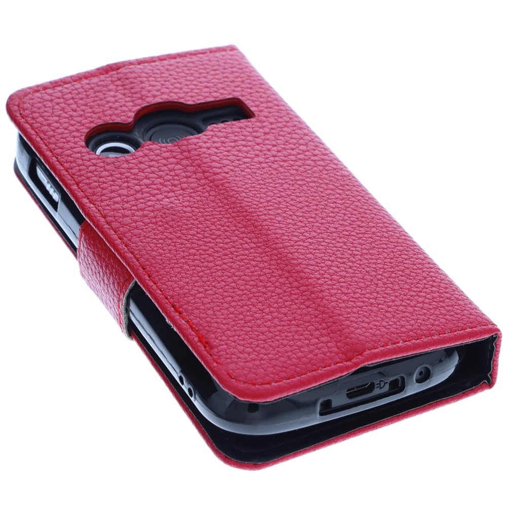 foto-kontor Custodia a libro compatibile con Doro 1380 cover di colore rosso