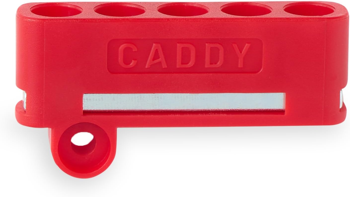 *Improved* Caddy | 2-Pack | Magnetic Bit Holder Made for Milwaukee M18 Drill Bit Holder - Fits Both Left and Right Side of Impact Driver - Hold 5 Bits Easily