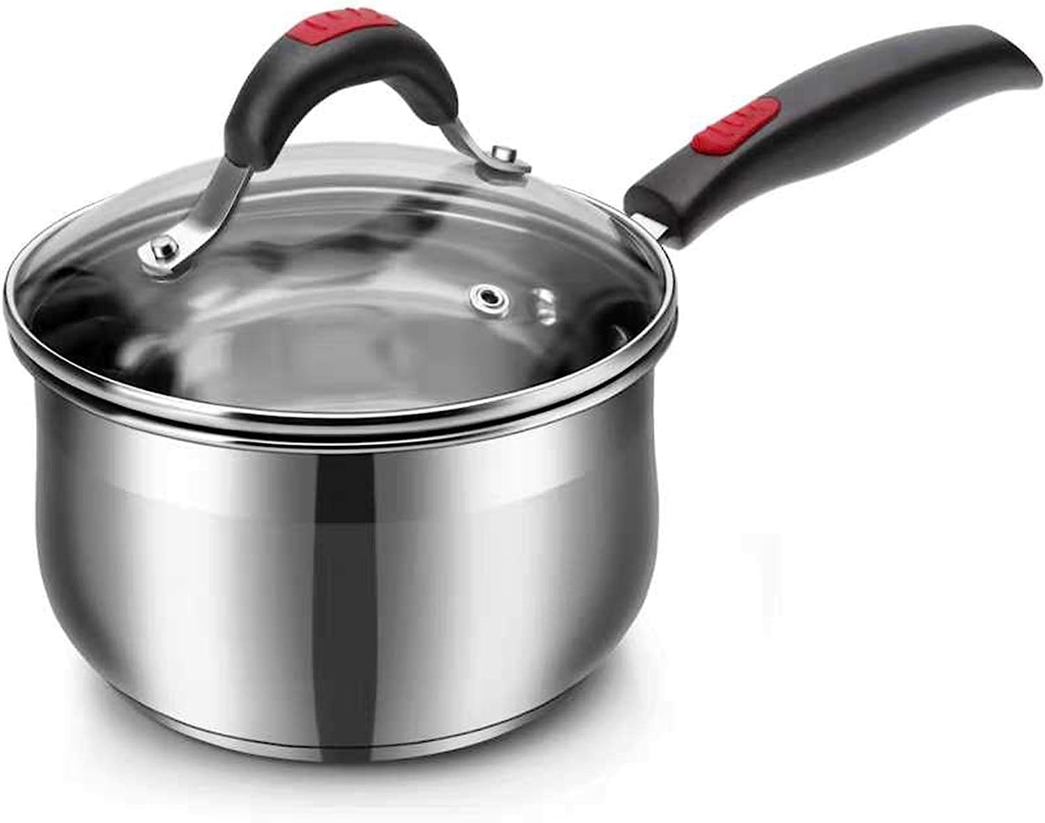 Mini-Milchpfanne, sichere Antihaft-Sauce mit Deckel und Dampfgarer for Babynahrung, schnell erhitzendes Kochgeschirr mit Verbrühungsgriff